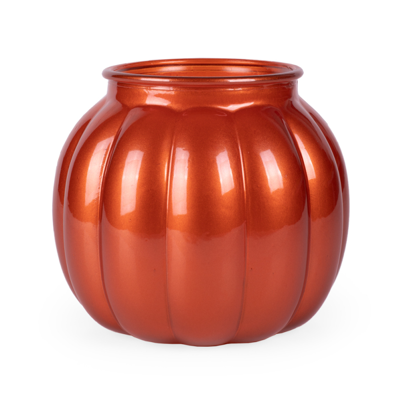 Metallic Pumpkin Vase