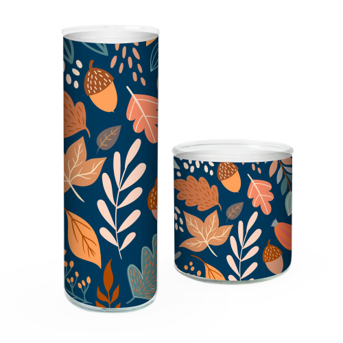 Fall Acorns & Leaves Print2Vase Insert