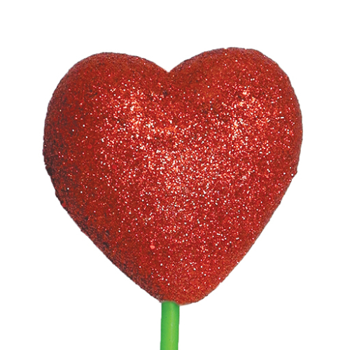 Glitter Heart Pick