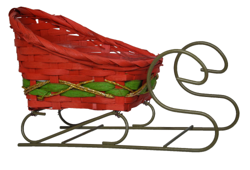 Natural Sleigh Basket Container